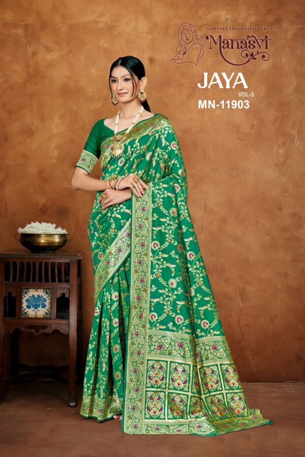 Jaya Vol-3 Semi Silk Saree - Image 5