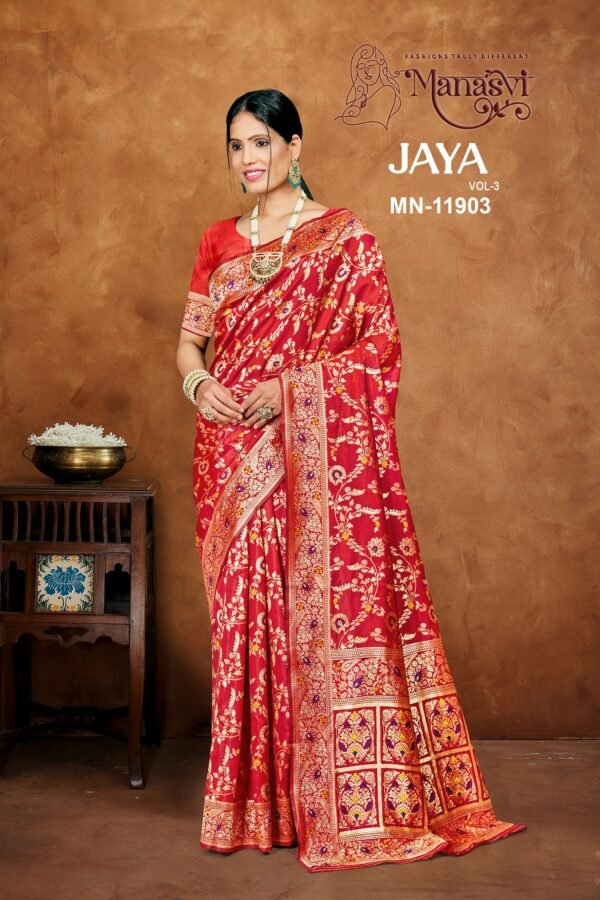Jaya Vol-3 Semi Silk Saree - Image 6