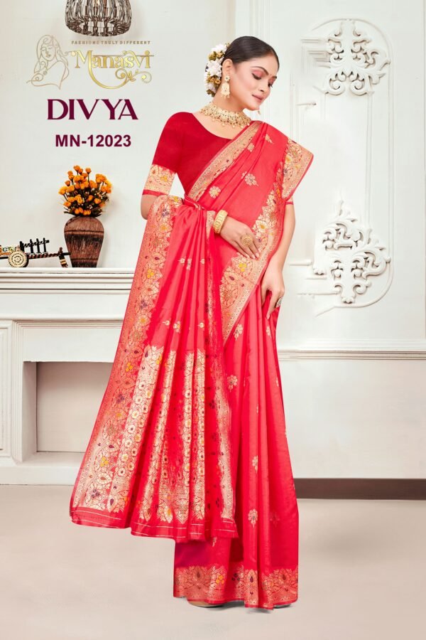 Semi Silk Banarasi Saree - Image 2