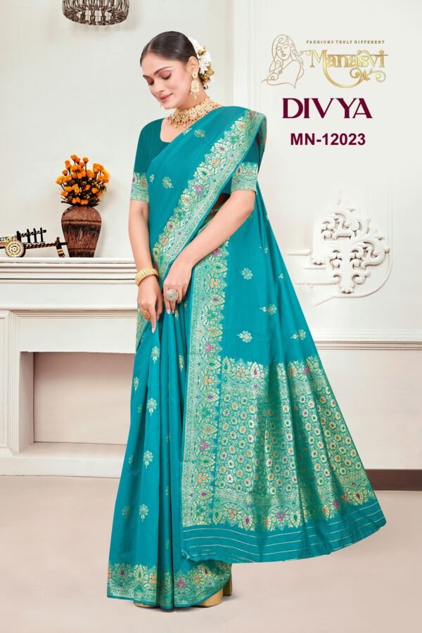 Semi Silk Banarasi Saree - Image 5